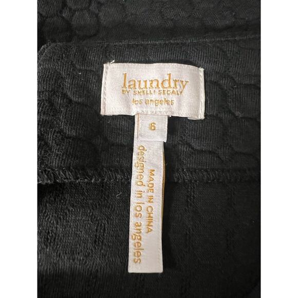 Laundry by Shelli Segal Black Quilted Mini Skirt -Size 6 - Picture 2 of 8